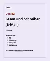Vorschau - Arbeitsblätter - PAKET: DTB B2 - 6x Lesen & Schreiben (E-Mail) - Deckblatt