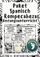 Vorschau - Arbeitsblätter - Paket - Rompecabezas für den Anfangsunterricht Spanisch - Deckblatt