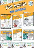 Vista previa - Manualidades / Dibujos para colorear - THE HOUSE. Big bundle - Portada
