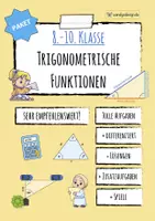 Vorschau - Unterrichtsreihen - Sinus, Kosinus, Tangens, Sinussatz & Kosinussatz - PAKET - Deckblatt