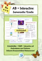 Vorschau - Arbeitsblätter - Materialpaket Eizelle und Samenzelle (AB, MP3, Interactive) - Deckblatt
