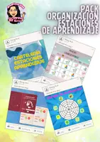 Vista previa - Decoración del aula - PACK ORGANIZACIÓN ESTACIONES DE APRENDIZAJE - Portada