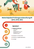 Vorschau - Arbeitsblätter - Prüfungsvorbereitung B1 - Sprechen - Bildbeschreibungen - Deckblatt