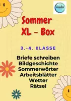 Vorschau - Unterrichtsreihen - XL Sommer-Box DEUTSCH (3.-4. Klasse) - Deckblatt