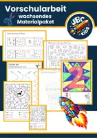 Vorschau - Arbeitsblätter - wachsendes Materialpaket: Vorschularbeit und Einschulung / Schulstart - Deckblatt