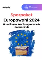 Vorschau - Stundenentwürfe - Sparpaket: Ergebnisse Europawahl 2024 (Oberstufe | Sozialwissenschaften | GOst) - Deckblatt