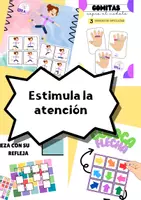 Vista previa - Tarjetas / Manipulativos - Pack de 4 materiales para estimular la atención - TDAH - Portada