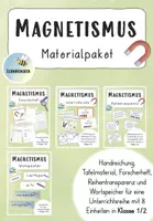 Vorschau - Unterrichtsreihen - Materialpaket Magnetismus Unterrichtsreihe (Kl. 1/2) - Deckblatt