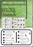 Vorschau - Spiele - Materialpaket: Kettenreaktionsspiele Biologie Unterstufe - Deckblatt