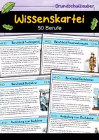 Vorschau - Stationenlernen - Wissenskartei - 50 Berufe zur Berufsvorbereitung - Deckblatt