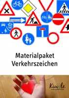 Vorschau - Mal- und Bastelvorlagen - Materialpaket "Verkehrszeichen für die Radfahrprüfung" - Deckblatt