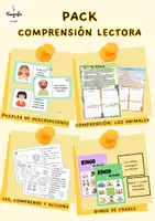 Vista previa - Hojas de trabajo - Pack Comprensión lectora - Portada