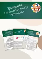 Vorschau - Stundenentwürfe - Entwürfe Mathematik (wachsendes Paket) - Deckblatt