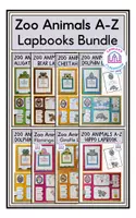 Vorschau - Arbeitsblätter - Zoo Animals A-Z - Lapbooks Sparpaket - Deckblatt