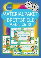 Vorschau - Spiele - Materialpaket - Mathe Brettspiele im Zahlenraum 10 | Mathematik Anfangsunterricht - Deckblatt