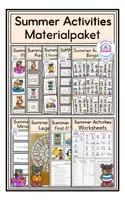 Vorschau - Spiele - Summer Activities - Materialpaket - Deckblatt