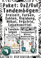 Vorschau - Arbeitsblätter - Materialpaket Tandembögen DaZ/DaF - Farben Zahlen Kleidung Obst Freizeit Möbel - Deckblatt