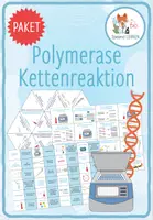 Vorschau - Arbeitsblätter - Polymerase Kettenreaktion (PCR) – 5x Spiele und Aktivitäten - Deckblatt