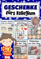 Vorschau - Mal- und Bastelvorlagen - Kleine Geschenke fürs Kollegium - Deckblatt