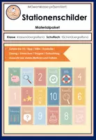 Vorschau - Poster - Materialpaket: Stationenschilder / Stationsschilder - Deckblatt