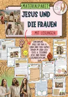 Vorschau - Unterrichtsreihen - Materialpaket Jesus und die Frauen ; Frauen im Neuen Testament mit Lösung (Klasse 6/7/8/9) - Deckblatt
