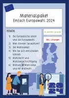 Vorschau - Stundenentwürfe - Materialpaket: Einfach Europawahl (in leichter Sprache) - Deckblatt