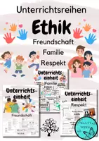 Vorschau - Stundenentwürfe - Unterrichtsreihen im Fach Ethik: Freundschaft, Familie, Respekt - Deckblatt
