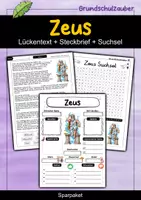 Vorschau - Arbeitsblätter - Zeus Materialpaket - Sparpaket - Deckblatt