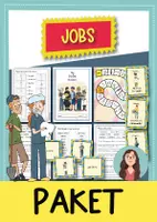Vorschau - Arbeitsblätter - Jobs Paket (Englisch) - Deckblatt