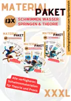 Vorschau - Arbeitsblätter - Materialpaket Schwimmen, Wasserspringen und Theorie - Deckblatt