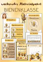 Vorschau - Arbeitsblätter - Materialpaket rund um die Bienenklasse - Deckblatt