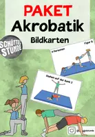 Vorschau - Poster - Materialpaket Akrobatik (Partner- und Gruppenakrobatik) - Deckblatt
