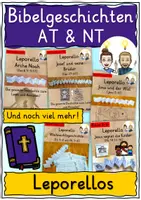Vorschau - Stundenentwürfe - Bibelgeschichten Altes und Neues Testament Religion LEPORELLOS - Deckblatt