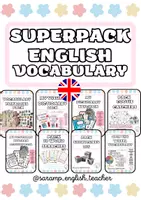 Vista previa - Hojas de trabajo - SUPERPACK: ENGLISH VOCABULARY - Portada