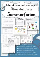 Vorschau - Arbeitsblätter - Materialpaket Übungen Mathematik nach Klasse 3 - Deckblatt