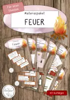 Vorschau - Stundenentwürfe - Materialpaket "Feuer": 9 fertige Unterrichtsstunden | mit Hefteinträgen - Deckblatt