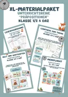 Vorschau - Unterrichtsreihen - XL Materialpaket Unterrichtsreihe „Präpositionen“ - Deckblatt