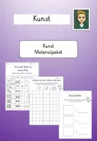 Vorschau - Mal- und Bastelvorlagen - Materialpaket Kunst - Deckblatt
