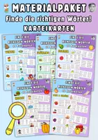 Vorschau - Fördermaterial/Inklusion - Finde die richtigen Wörter, Unsinnwörter Materialpaket - Deckblatt