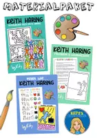 Vorschau - Arbeitsblätter - Keith Haring im Kunstunterricht - Pop Art Materialpaket - Deckblatt