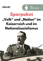 Vorschau - Unterrichtsreihen - Sparpaket: "Volk" und "Nation" im Kaiserreich und im Nationalsozialismus - Deckblatt