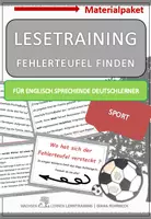 Vorschau - Arbeitsblätter - DaF / DaZ Englisch: Sport Spezial Fehlerteufel Materialpaket - Deckblatt