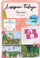 Vorschau - Arbeitsblätter - Bundle: Lesespur-Trilogie: Sommer (Kl. 4) - Deckblatt
