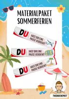 Vorschau - Anderer Materialtyp - Materialpaket Geschenk zum Zeugnis Sommerferien - Deckblatt