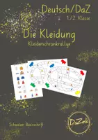 Vorschau - Unterrichtsreihen - Materialpaket Spiele zum Wortschatz Kleidung - Deckblatt