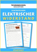 Vorschau - Arbeitsblätter - Sparpaket - Der elektrische Widerstand - Deckblatt