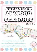 Vista previa - Hojas de trabajo - SUPERPACK: 25 WORD SEARCHES + ANSWER KEY - Portada