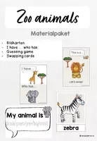 Vorschau - Spiele - Zoo animals Materialpaket wild animals - Deckblatt