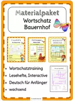 Vorschau - Arbeitsblätter - Materialpaket DaF Bauernhof - Deckblatt