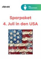 Vorschau - Unterrichtsreihen - Sparpaket: 4th of July | 4. Juli (Independence Day) - Interactive Lecture | Unterrichtsmaterial - Deckblatt